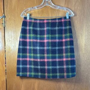 Boden Blue, green and pink Mini wool Pencil Skirt